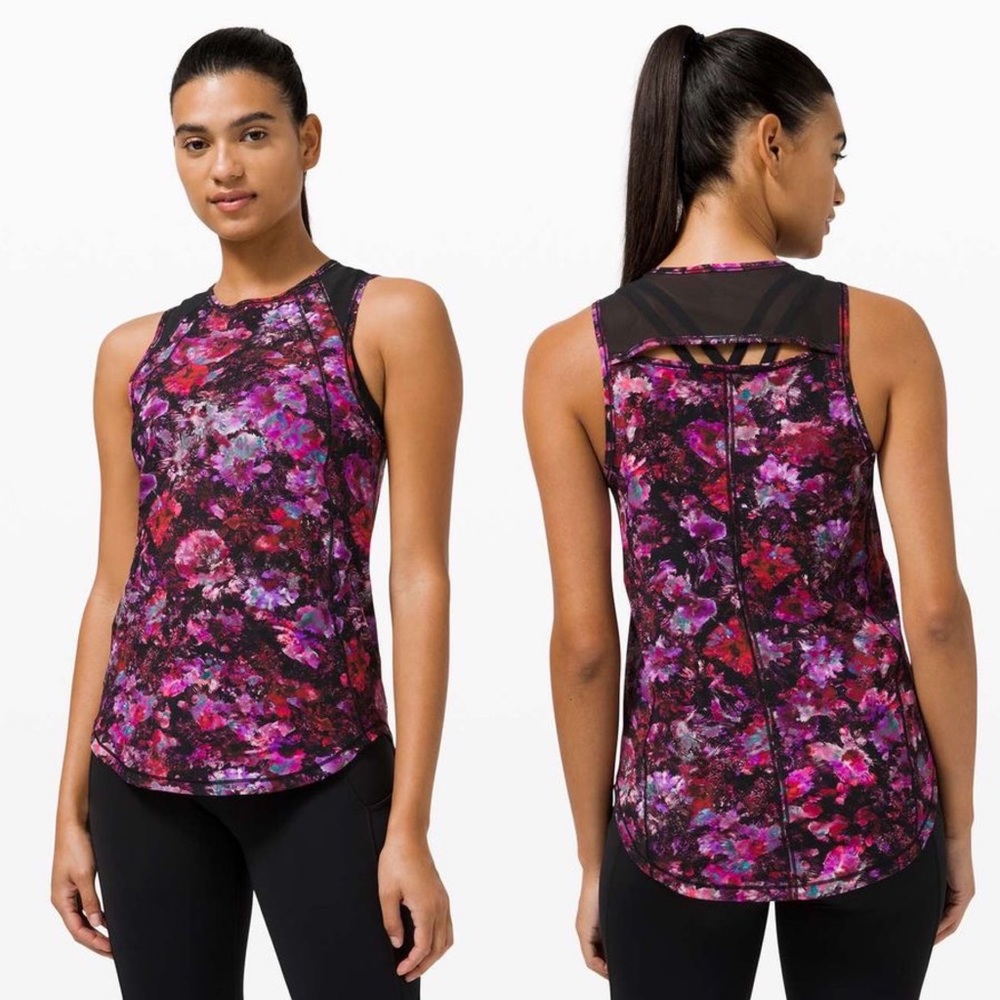 lululemon athletica | Sculpt Tank Fluoro Floral Multi Black - Picture 6 of 6